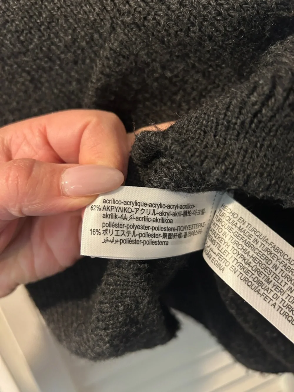 Zara cardigan | dark grey - Picture 5 of 5